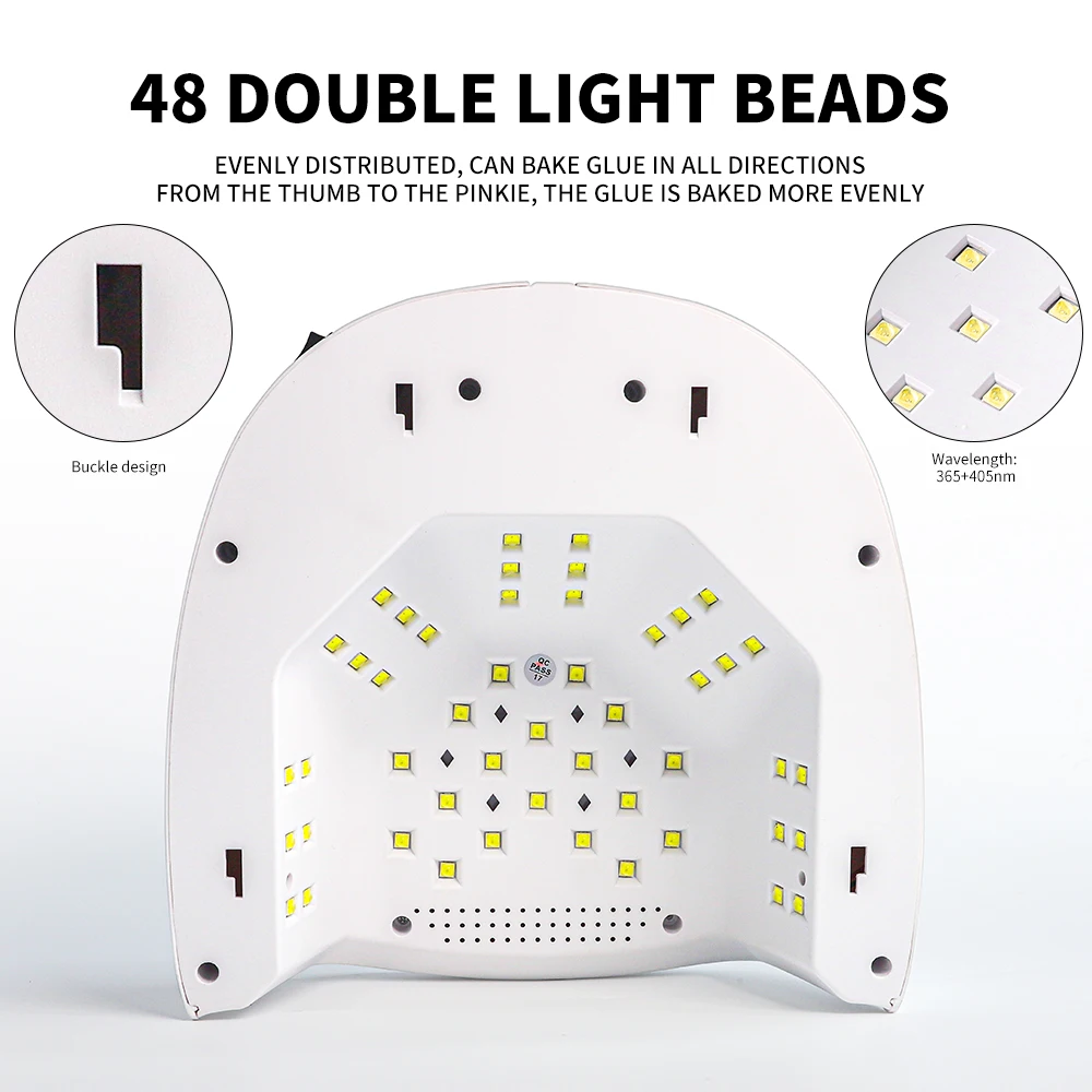 Профессиональная Сушилка Для Ногтей С 48 Светодиодными Лампами Быстрого Сушки