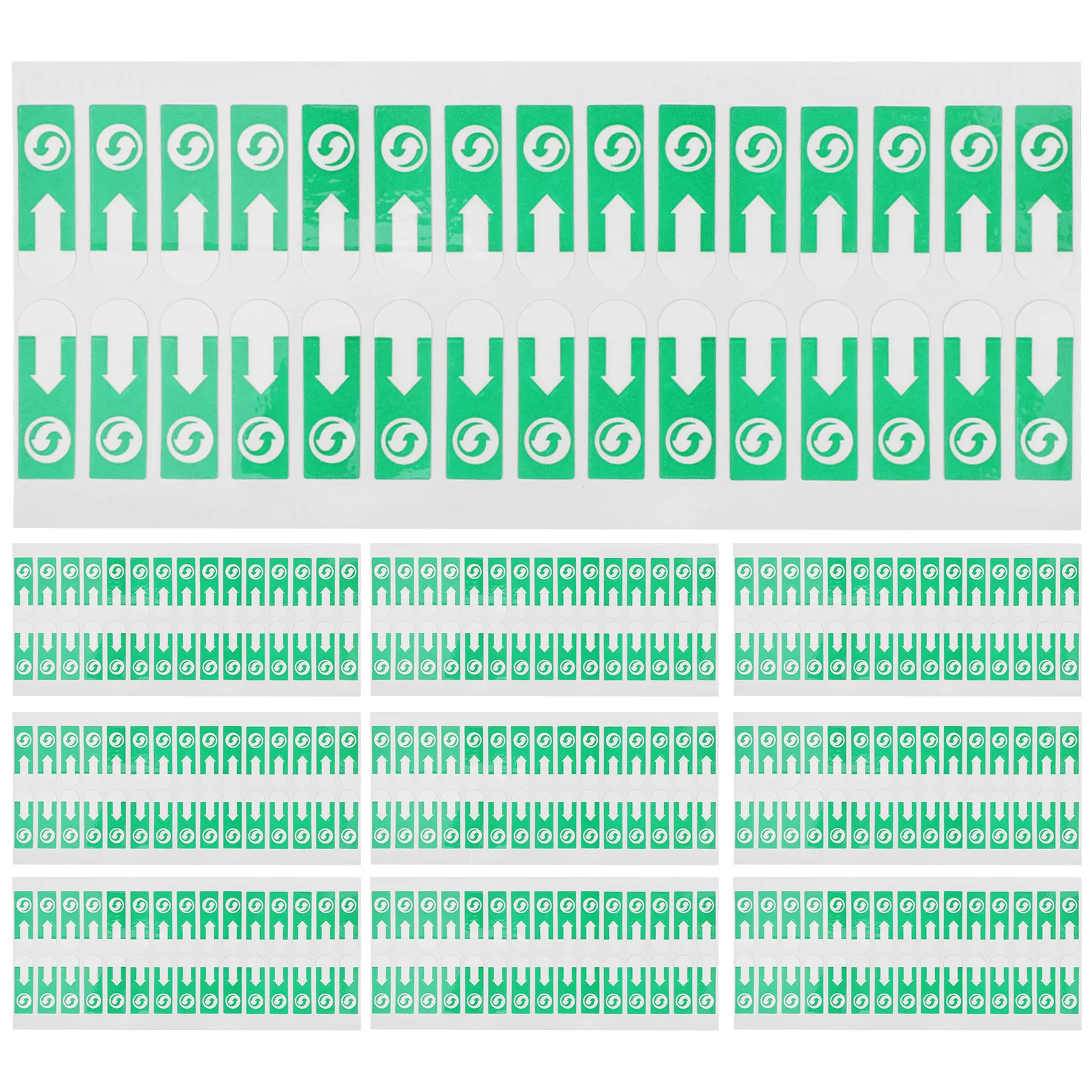 Фото 1000 шт. наклеек-стрелок для запечатывания пакетов, съемные клейкие наклейки-стрелки для маркировки направления вскрытия конвертов №1