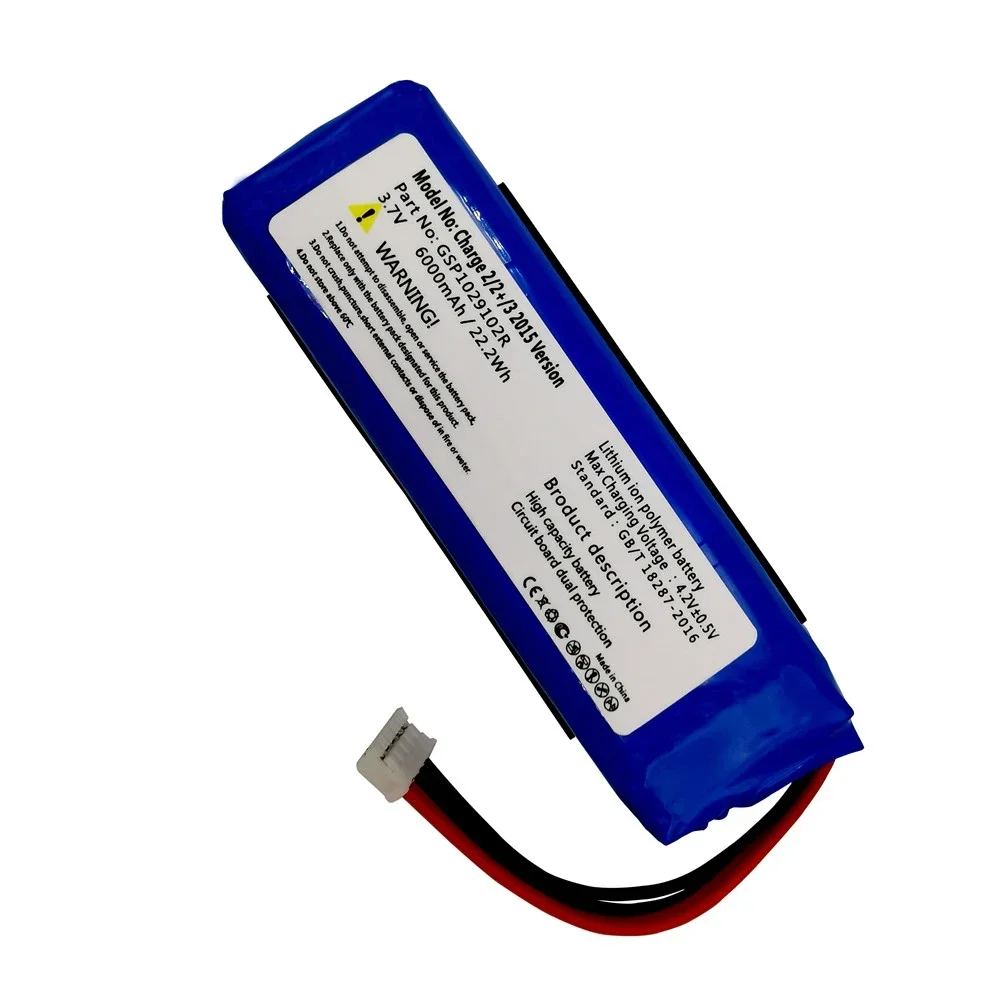 Оригинальный новый Аккумулятор 6000 мАч GSP1029102R для JBL Charge 2 Plus + charge 3 версии 2015 года