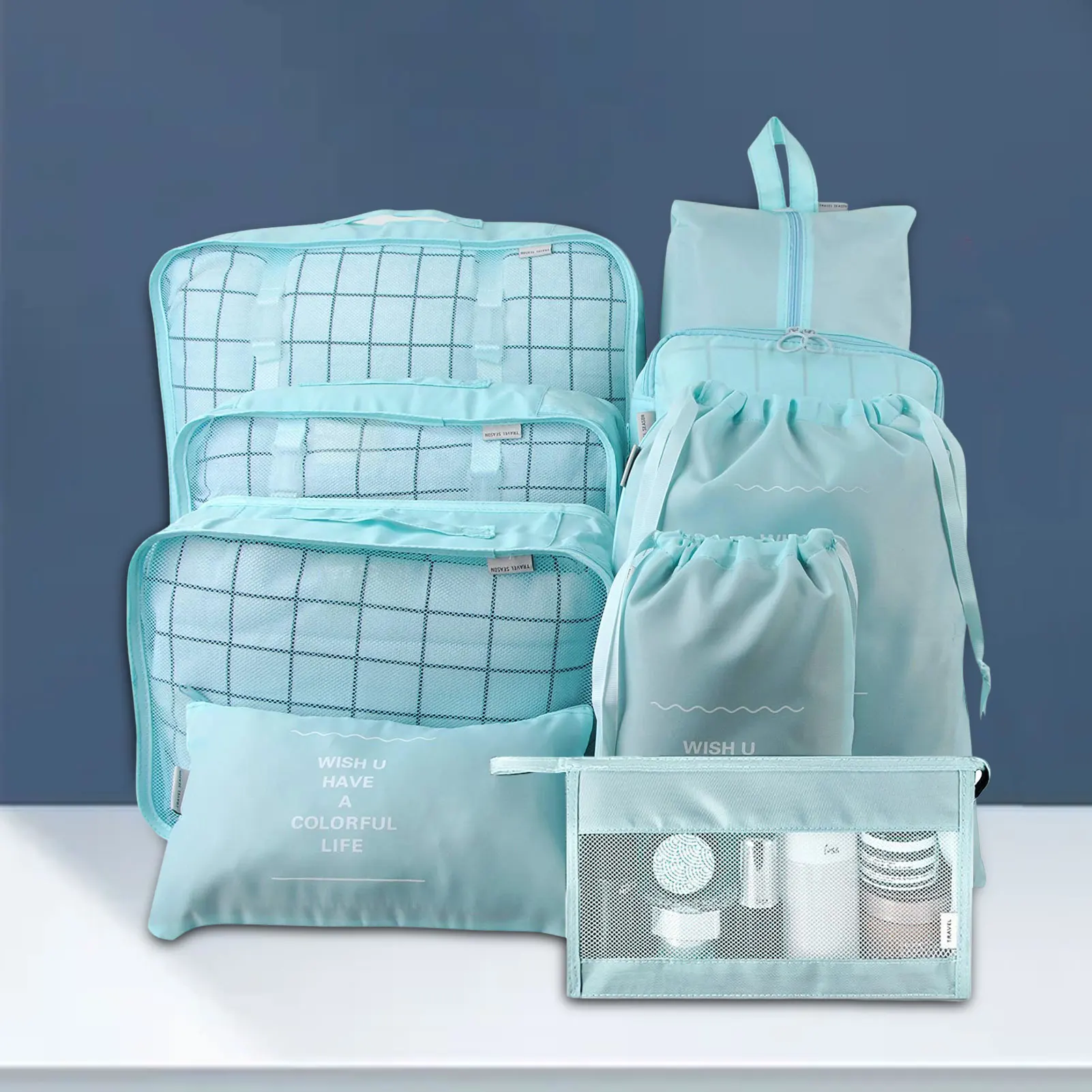 

9 шт., водонепроницаемые дорожные сумки для хранения одежды