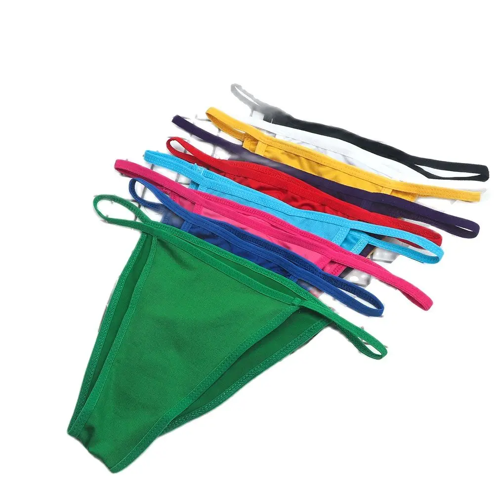 2022 Solid Color Thin Belt Panties Comfortable Women Underwear Sexy Thongs Breathable Briefs Low-waist Lingerie