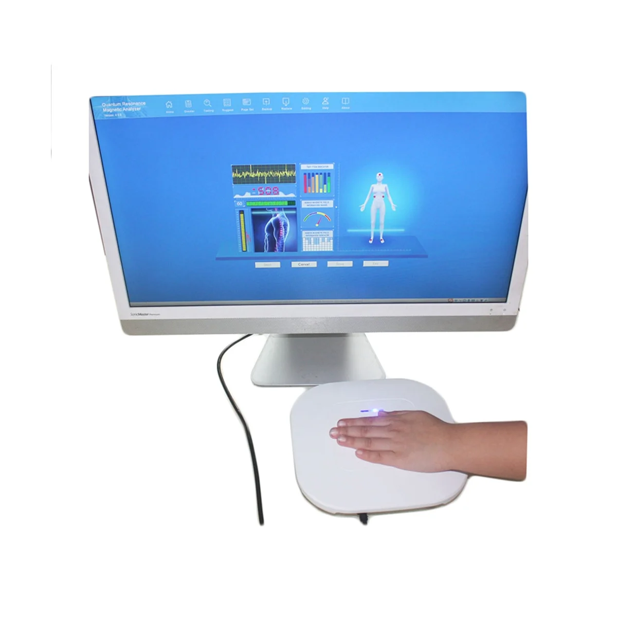 QMR-998 квантовый магнитно-резонансный анализатор ручной сенсорный тела с 52 отчетом