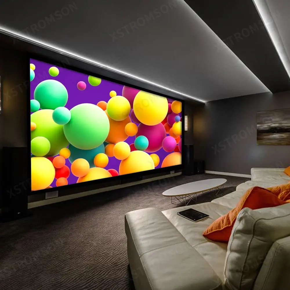 Качественный 3D Фиксированный экран для проектора лучший выбор кинотеатра