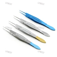 medical fine ophthalmic tweezers microinstruments forceps double eyelid surgery tools dovetail tweezers with toothed platform fa