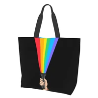 fashion tote customized cartoon shoulder bag eco reusable shopping bag ladies handbags for women casual portable shoulder bag