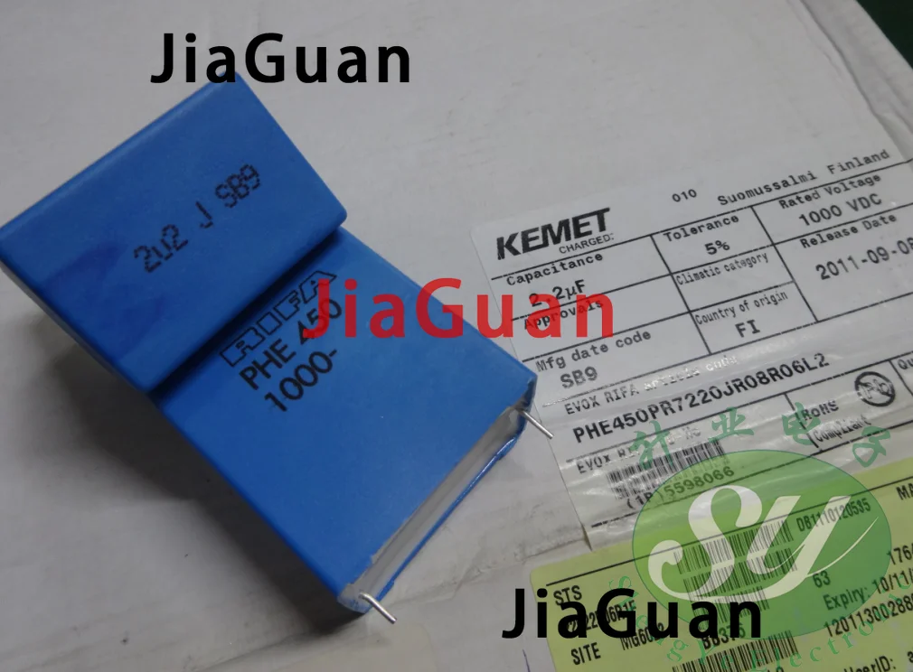 4 шт. аудио-конденсатор фирмы RIFA PHE450 2 UF 1000V P37.5MM MKP 225/1000V KEMET 450 мкФ/1000v 225 2U2 1KV |