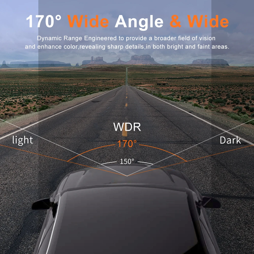 Видеорегистратор 4K Wi-Fi 2160P встроенный GPS |