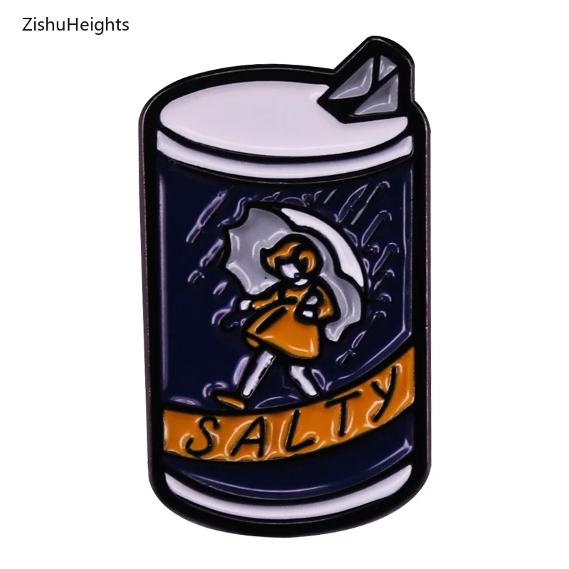 Stay Salty Umbrella Girl Hard Enamel Pin Morton Sallt Badge Great Bachelorette Gift