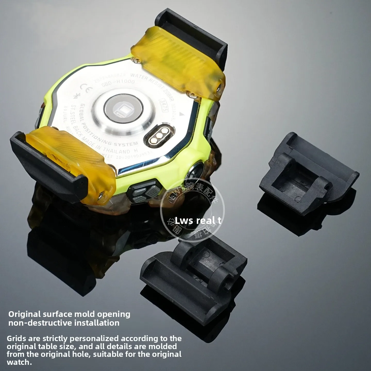 Фото Для Casio G-SHOCK GBD-H1000 gbd h1000 адаптер модифицированный GBD-H1000 разъем резиновый ремешок из натуральной кожи конвертер браслет для часов №1