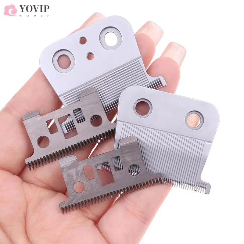 

1Set Stainless Steel Blade For Professional Barber Hair Clipper 2/4 Holes Replacement Blades Oil Head Push Hair Scissors Blades