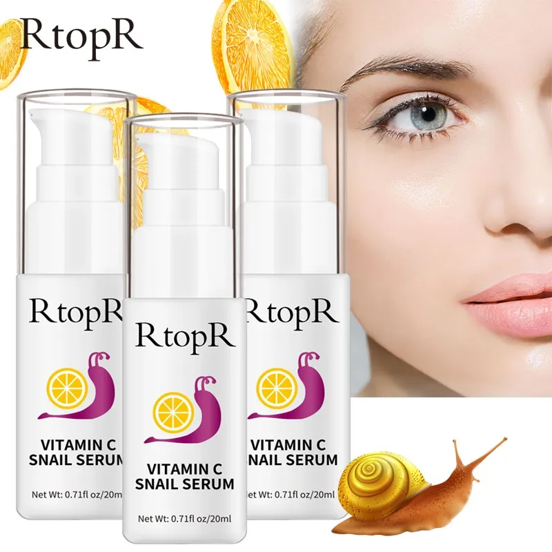 

Snail pore contraction Anti-Aging Face Serum Vitamin C Snail Serum Hyaluronic Acid Moisturizor Skin Care 3 pcs / set
