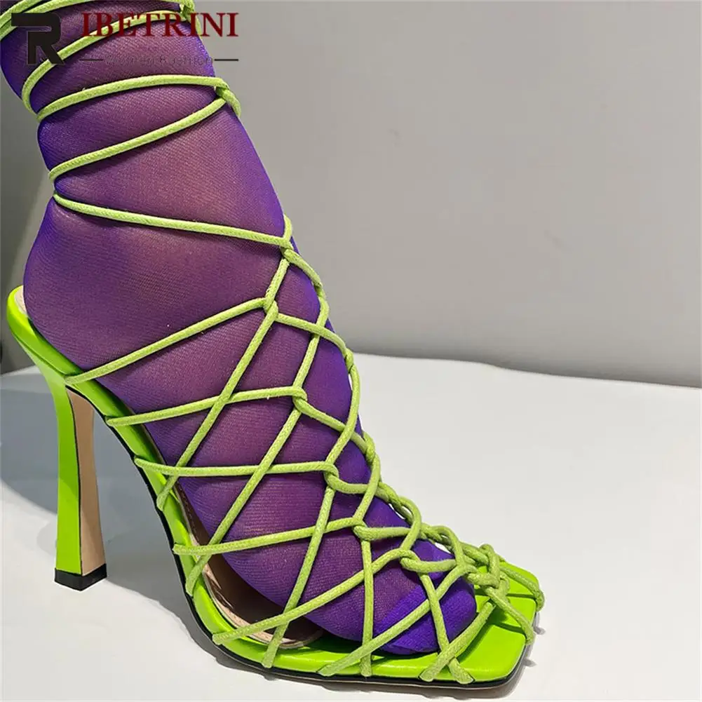 

Pointed Toe Sandals For Women Thin High Heeled Fashion Sexy Narrow Band Ankle Strap Shoes 2022 Trendy Brand New Summer Luxury