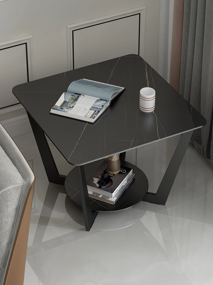 Диванный боковой столик шкаф роскошный квадратный современный для гостиной