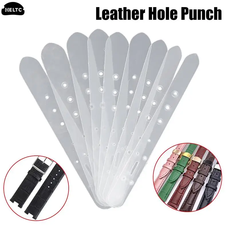 5 шт./компл. сделай сам пластиковый кожаный ремень пряжка наконечник направление пробойник holeшаблоны инструменты для работы с кожей трафарет