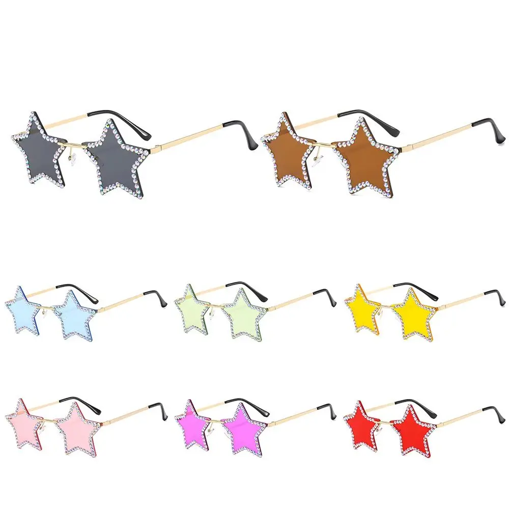 

Black Star Shaped Sunglasses Retro Shades UV400 Protection Pentagon Unisex|Streetwear|Dance/Party/Halloween|Party Favors