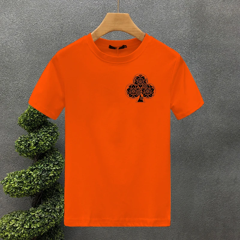 Футболка Мужская/Женская в стиле Харадзюку люксовый брендовый топ из 100% хлопка с