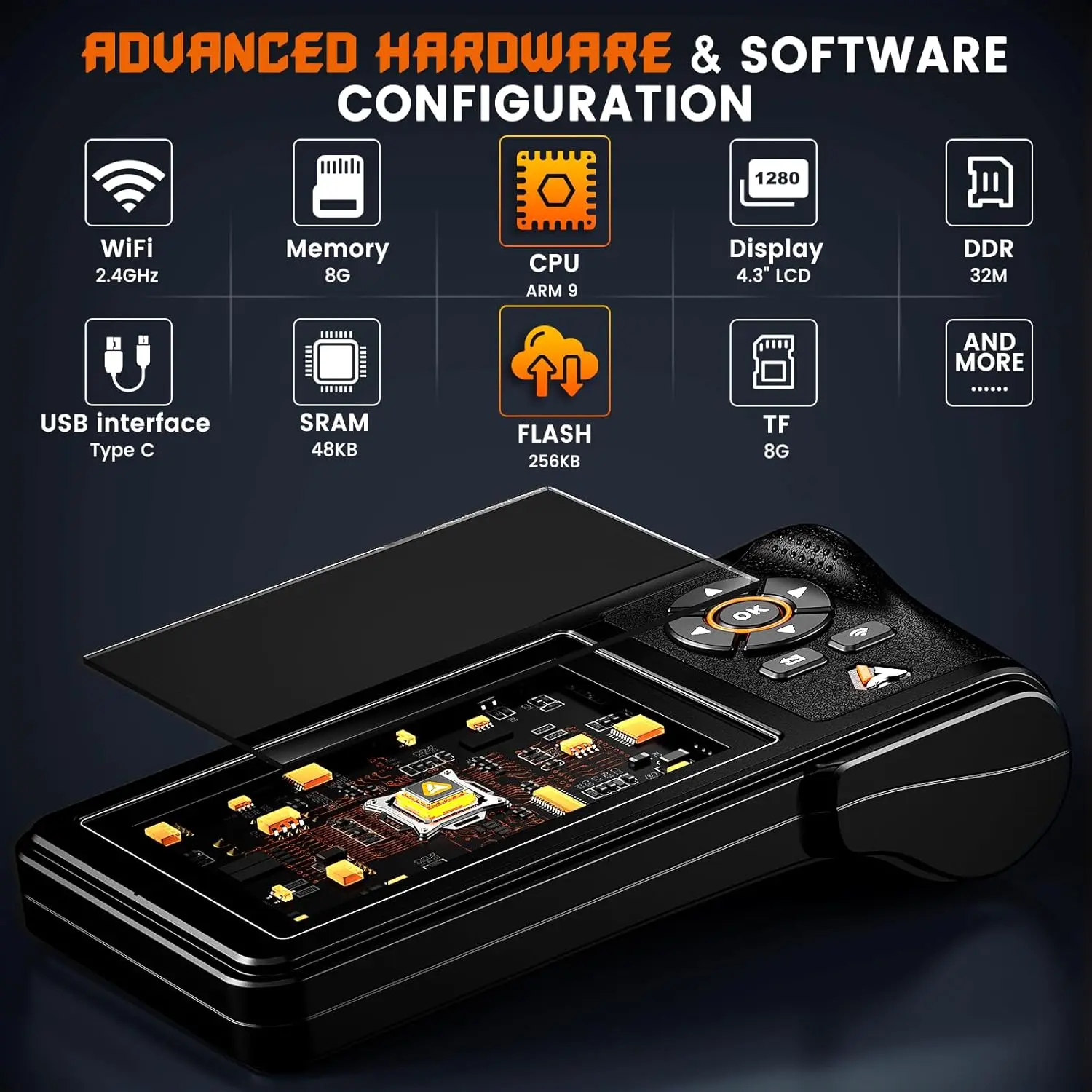 ANCEL HD430 Сверхмощный сканер грузовиков DPF Сброс принудительного регенерации для