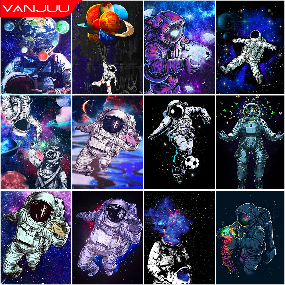 

5D Diamond Painting Astronaut Diamond Mosaic Rhinestone Embroidery Cross Stitch Set Birthday Gift Home Decor