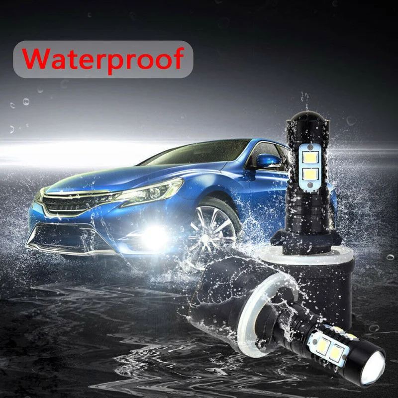 

1 Pair 880 890 892 893 899 100W 6000K Xenon White CREE Chip LED Fog Light Bulb Car Auto Universal Exterior Accessories Car Light