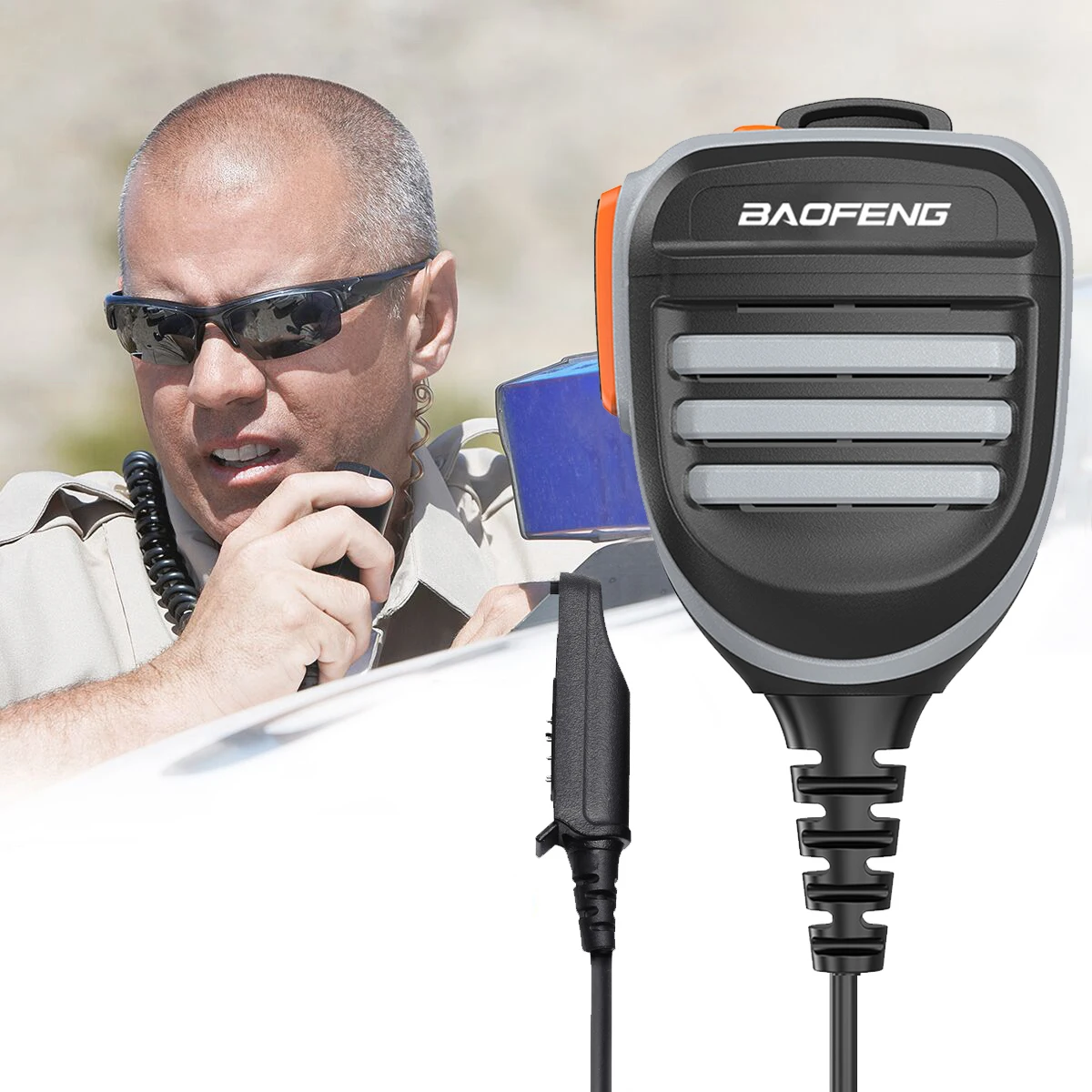 Для Baofeng UV-XR UV-9R PLUS/Pro BF-9700 A-58 рация plus 9R Pro водонепроницаемый плечевой динамик