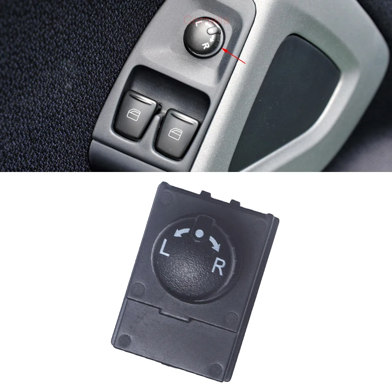 

Car Rearview Mirror Control Switch Lens Adjust Button for Mitsubishi Colt VI Smart Fortwo Nach A4518200410 MN108084