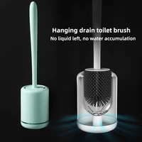 obelix silicone head toilet brush quick draining clean tool wall mount or floor standing wc cleaning brush bathroom accessories