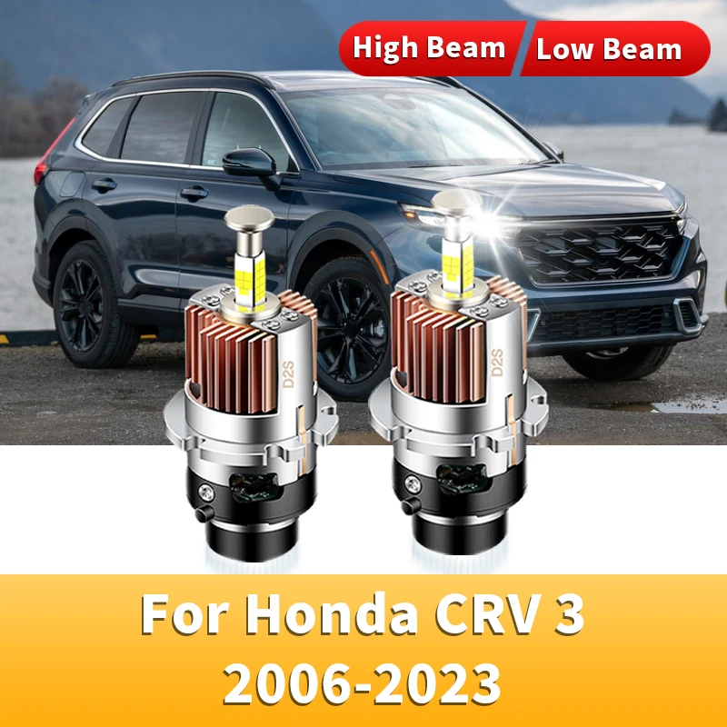 2 шт. 12 В 35 Вт HID лампа ксеноновая фары для Honda CRV 3 2006 2007 2008-2023 Canbus без ошибок 360 °