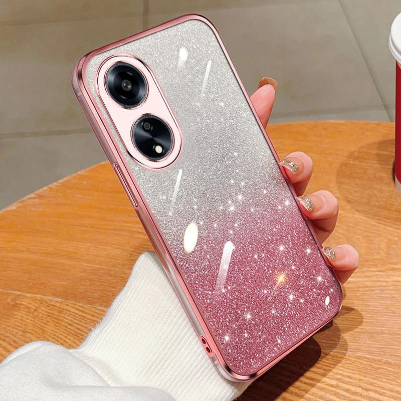 Для OPPO A38 чехол Oppo A18 роскошный Гальванизированный блестящий для oppo A58 A78 A98 4G