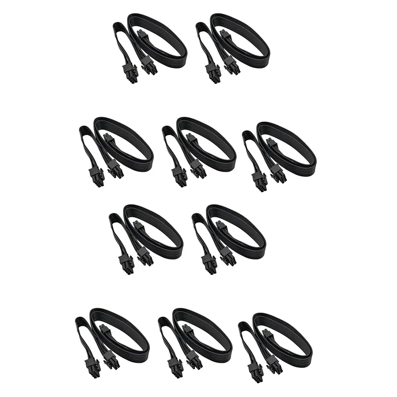 

10 шт. ATX CPU 8 Pin Male к Dual Pcie 2X 8 Pin (6 + 2) Male кабель адаптера питания для Corsair модульный (63 см + 23 см)