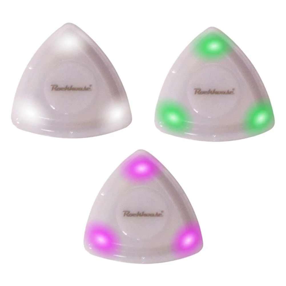 

3 Pcs Guitar Pick Electric Plectrums LED Glowing Picks Music Instrument Bass Acoustic ABS Luminous