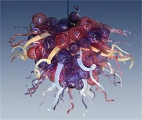 new arrival ceiling lamp living room multi colored blown glass modern chandeliers