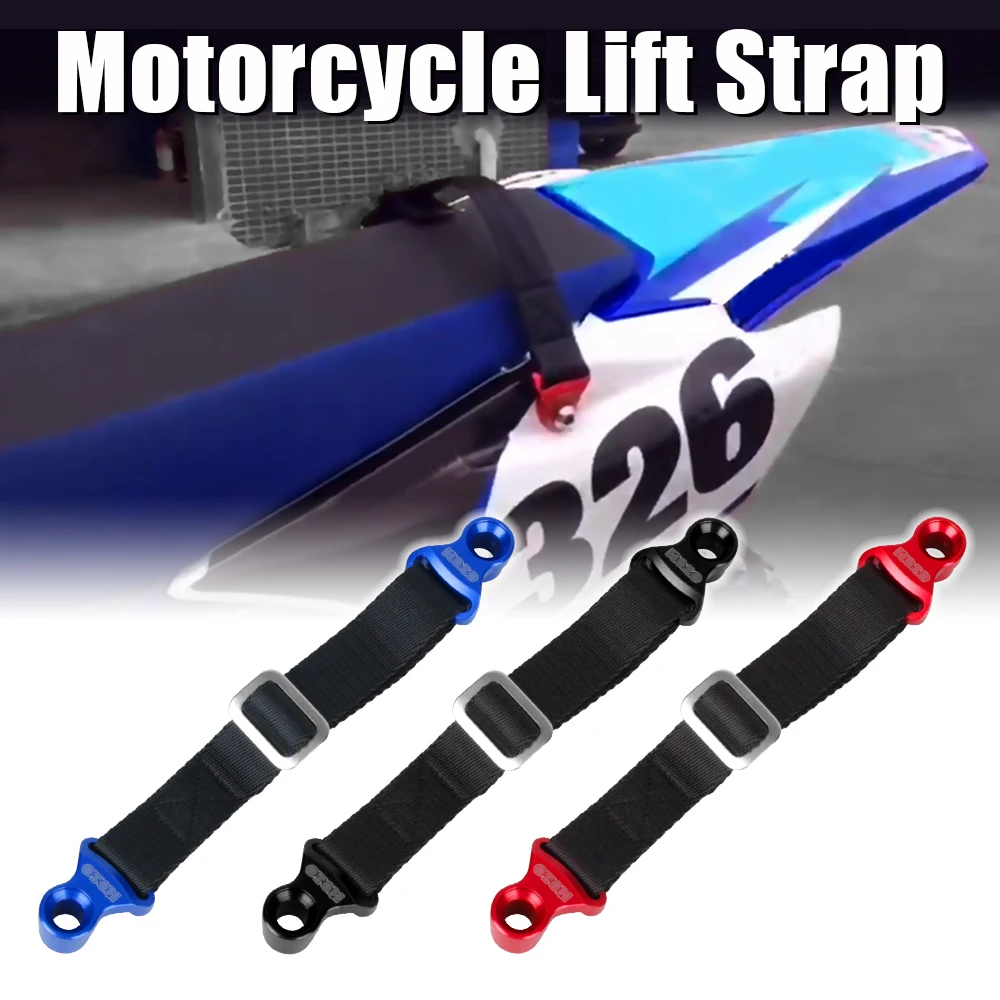 

Lift Sling Belt For HONDA KAWASAKI SUZUKI Dirt bike Motocross Leashes Adjustable Rear Seat Mouting Motorcycle Rescue Pull Strap