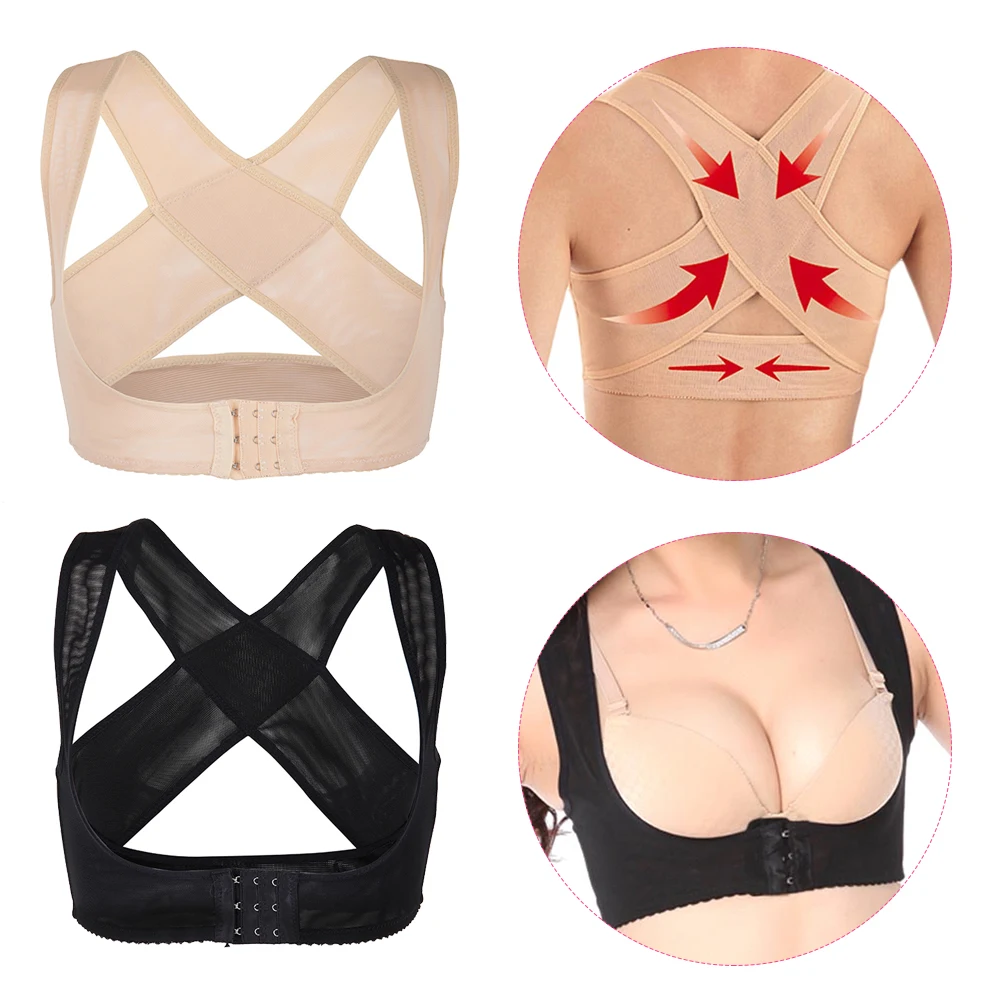 

Women Adjustable Elastic Back Support Belt Chest Posture Corrector Shoulder Brace Body Shaper Corset M/L/XL/XXL Dropshipping
