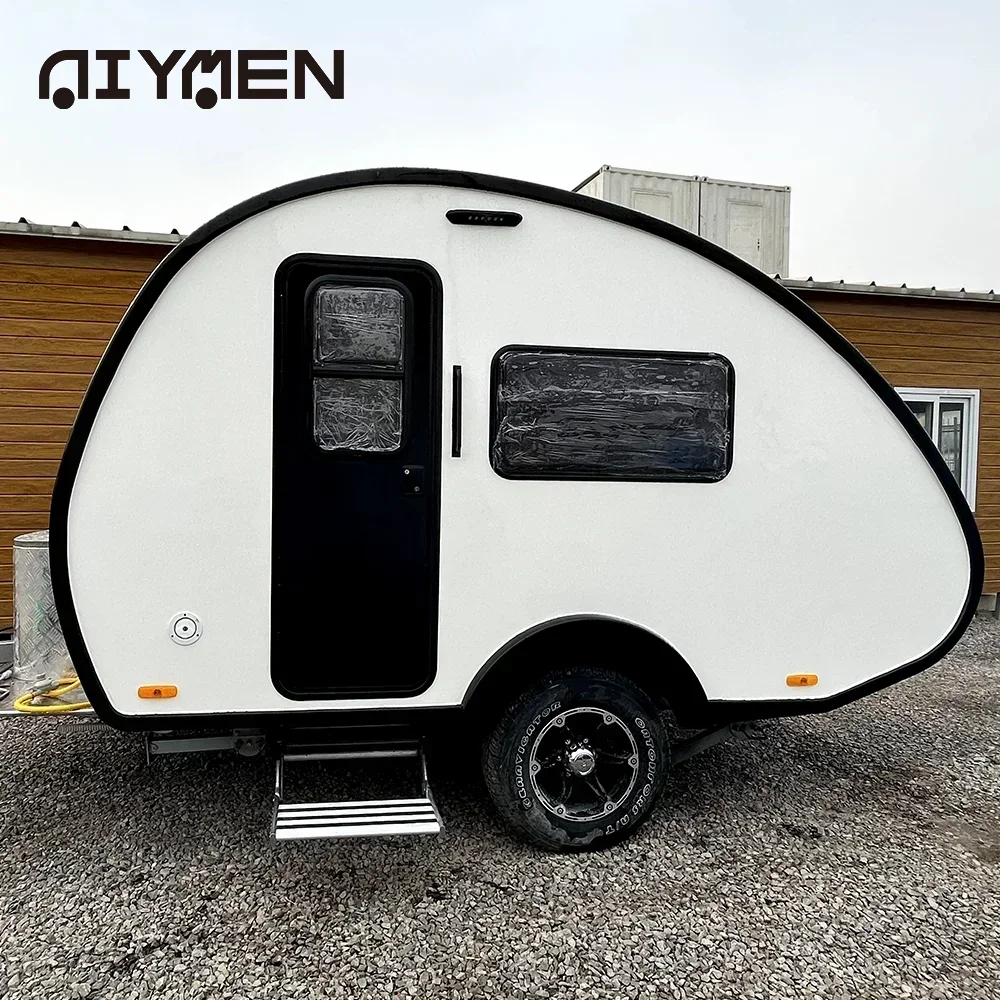 Отделение Campismo luxo pequeno гальваноizado Teardrop Overland Mini Caravana com tejadilho