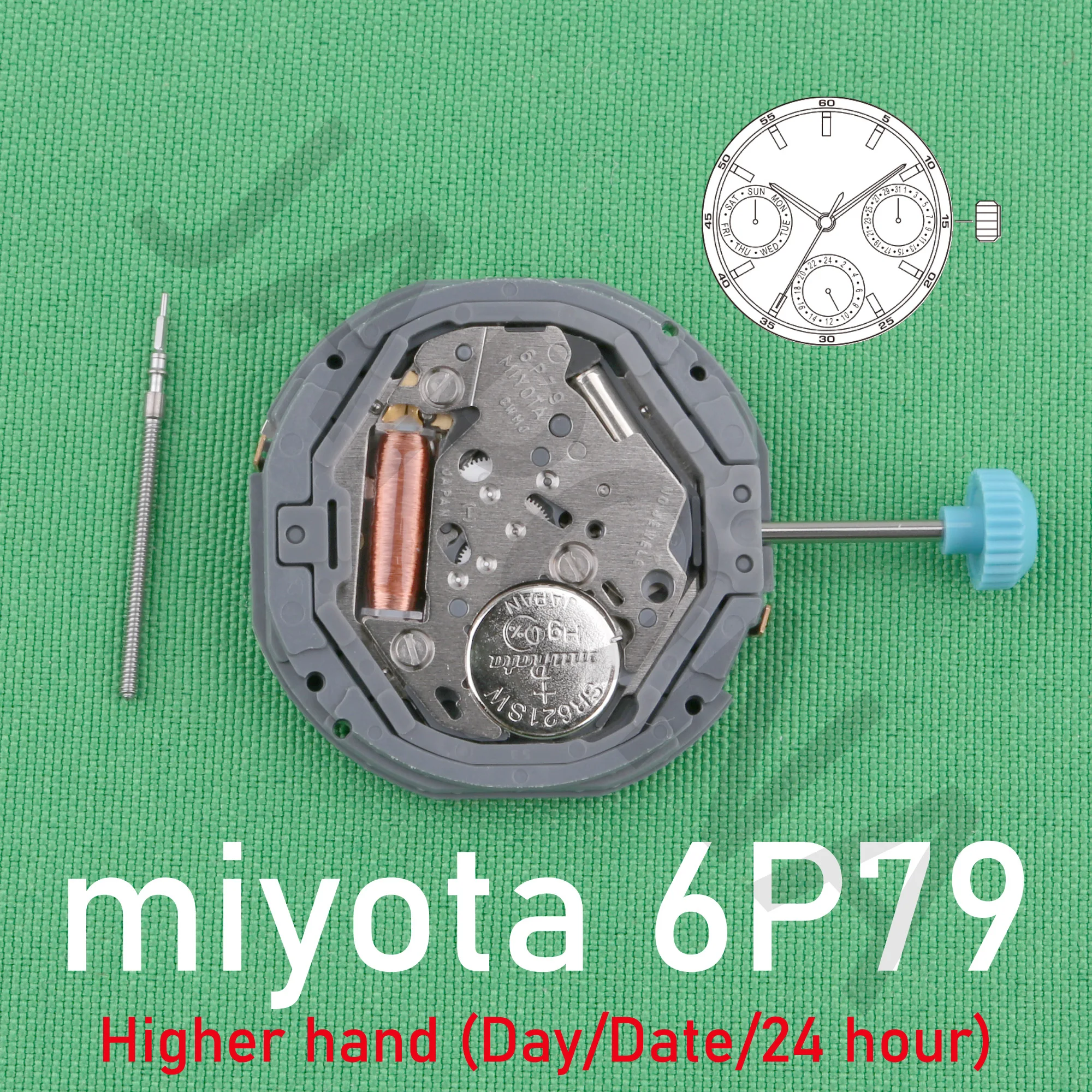 6P79 movement miyota 6P79 movement japan movement Higher hand height enables designs that take advantage of dial depth.