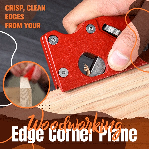 New Woodworking Edge Corner Plane 45 Degree Bevel Manual Planer Chamfering and Trimming Manual Planer Carpenter Hand Tool