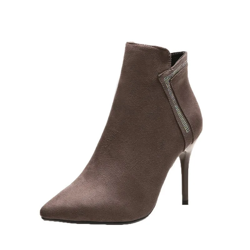 

2022 зимние шерстяные сапоги с боковой молнией, женские сапоги mor21