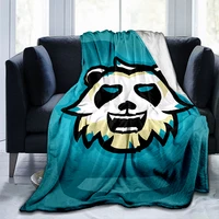 3d art printing animal panda modern blanket flannel soft plush sofa bed throwing cartoon blankets for beds gifts dropshipping