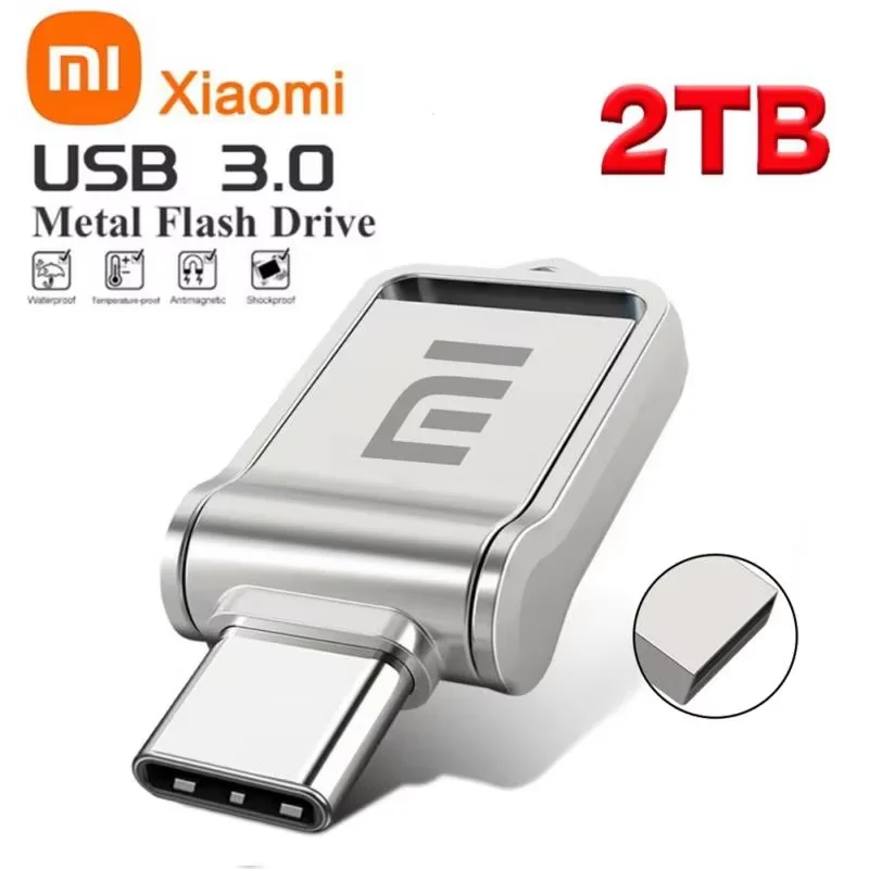 Xiaomi Flash Drives 2 ТБ Usb 3.0 Мини Высокоскоростной Металлический Pendrive 1 512 ГБ Портативный