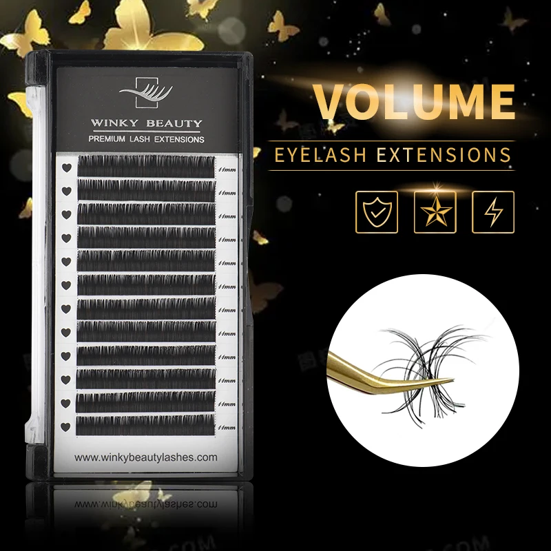

Ресницы Накладные Winky Beauty, 12 рядов, натуральные, матовые, черные