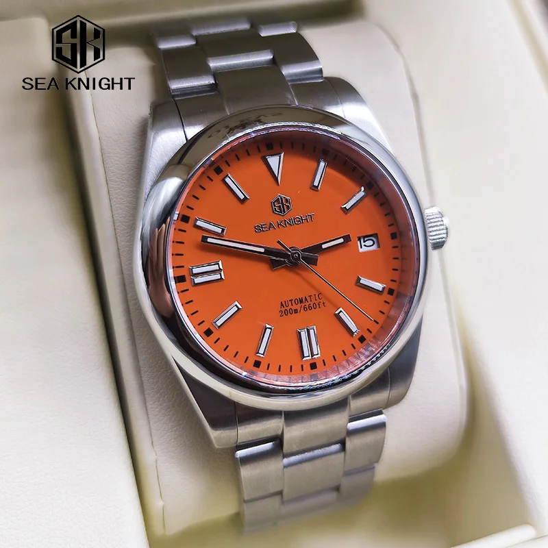 

SEA KNIGHT 39mm Limited Mens Mechanical Watches NH35 Automatic Watch Sapphire Stainless Steel 20Bar Waterproof Dive Reloj Hombre