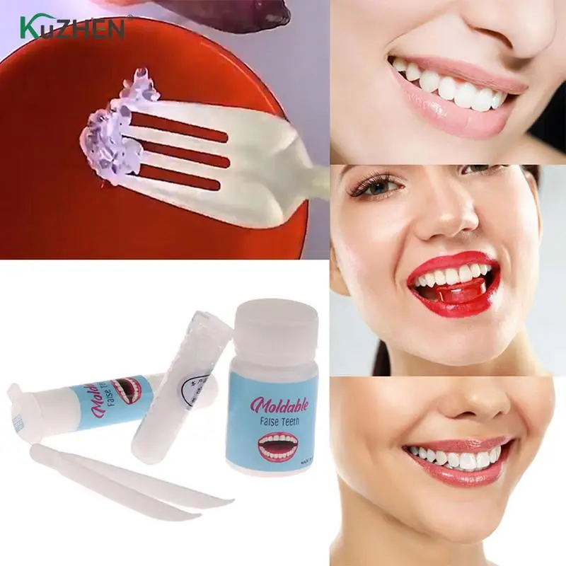 

10g/15g/20g Teeth And Gaps False Teeth Solid Glue Tooth Beauty Tool Denture Teeth Whitening Adhesive Temporary Tooth Repair Kit