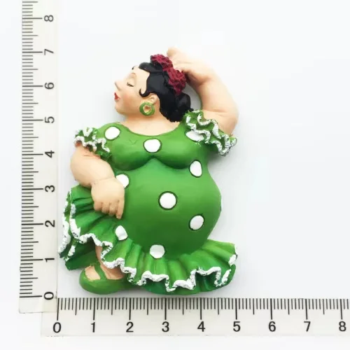 

Испанские магниты на холодильник, танцор фламенко, сувенир мэллоркатуризма, декоративное искусство, магнитные наклейки на холодильник, украшение для дома