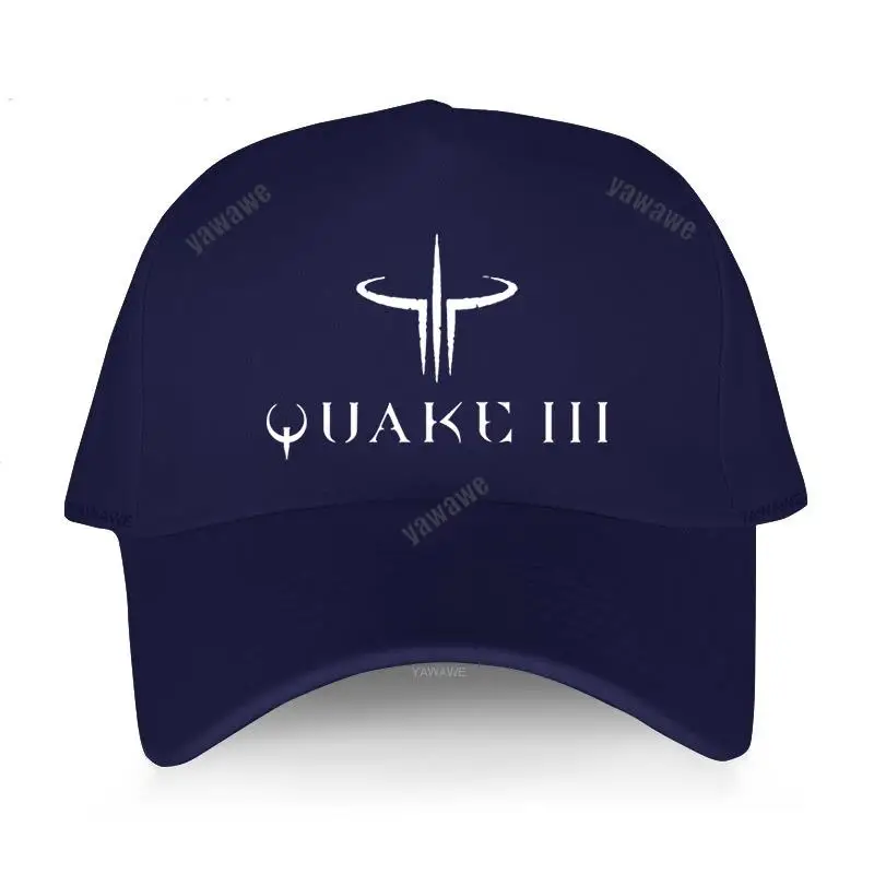 Хлопковая регулируемая бейсболка унисекс крутая новая с логотипом Quake 3 США Em1