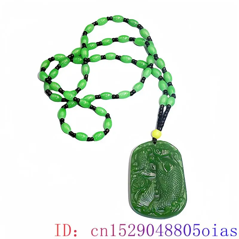 Ожерелье из натурального зеленого нефрита драгоценный камень натуральная яшма