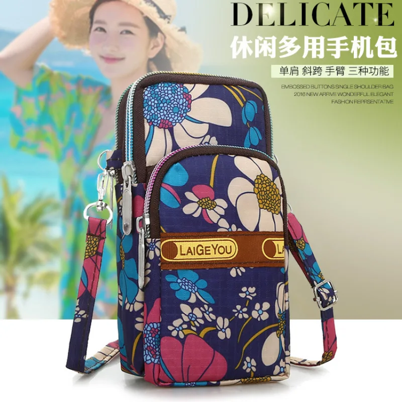 

Mobile Phone Bag Summer Sports Wrist Women's Arm Bag Single Shoulder Oblique Back Hanging Zero Purse Running Mini Bag