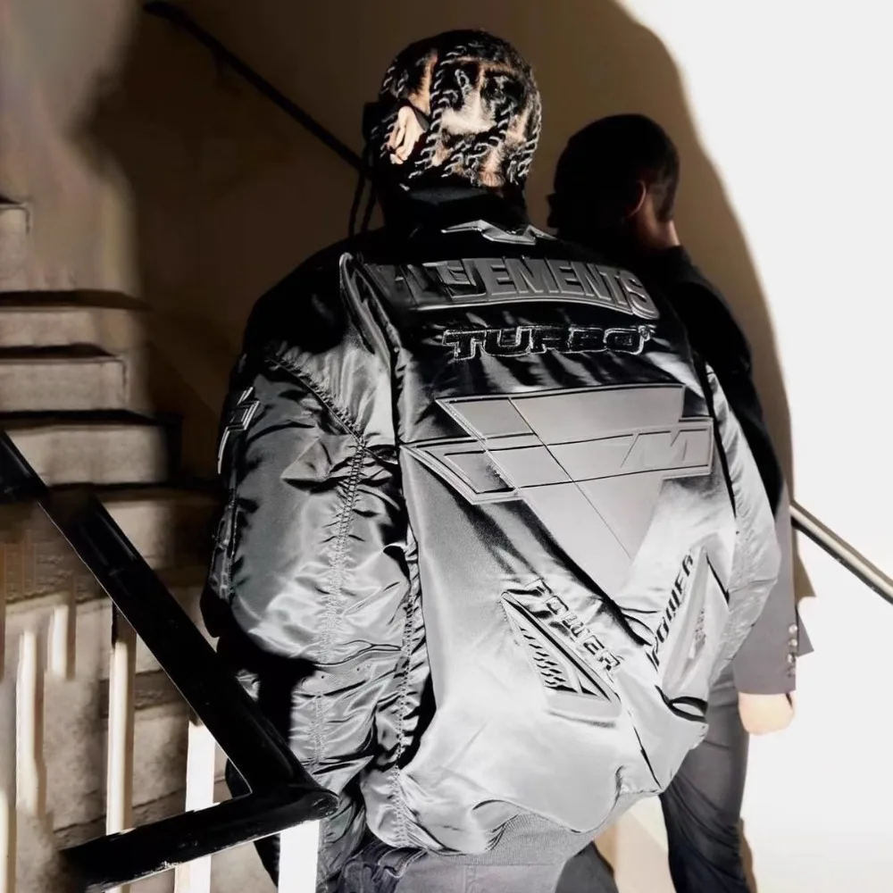 NIGO мужской зимний черный гоночный костюм High Street Trend винтажная летная куртка