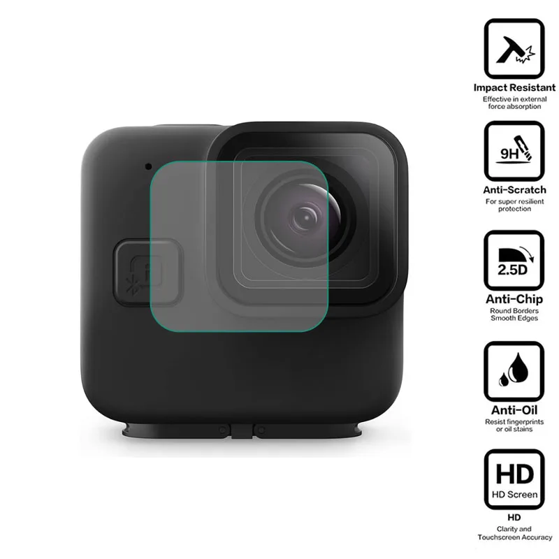 

Tempered Glass Protector For GoPro Go pro Hero11 Black Mini Camera Front Lens LCD Dsiaply Screen Protective Film Guard