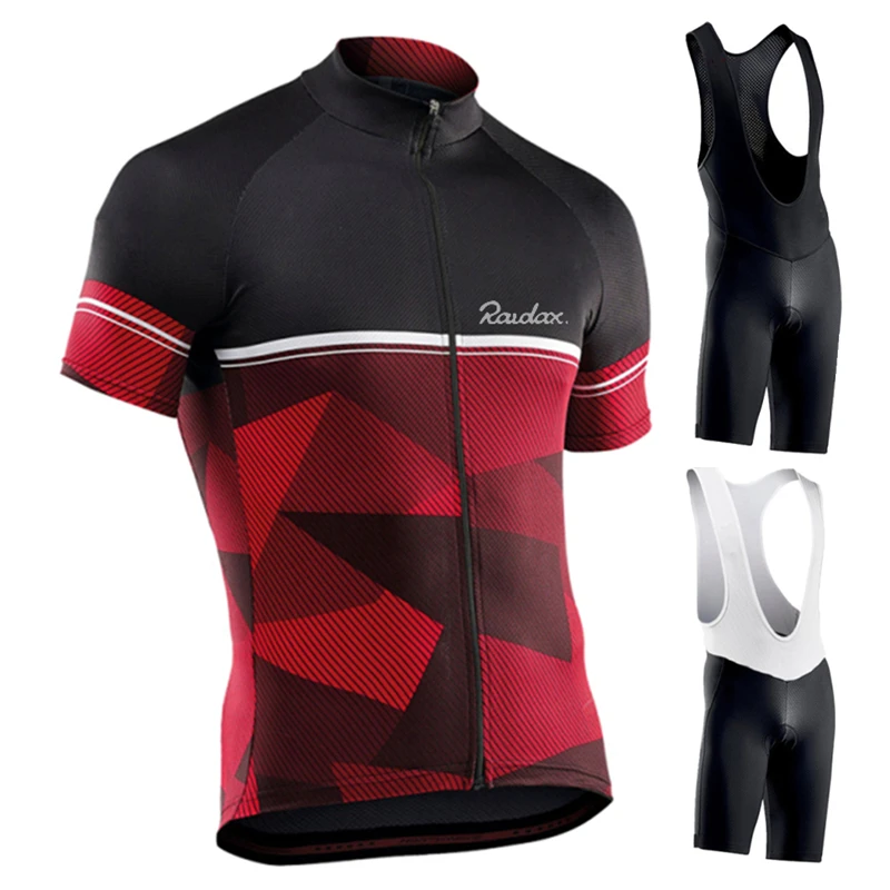 Купи 2022 Raudax Cycling Jersey Set MTB Uniform Bike Clothing Summer Breathable Cycling Clothes Bicycle shirt ropa ciclismo Bib Pants за 505 рублей в магазине AliExpress