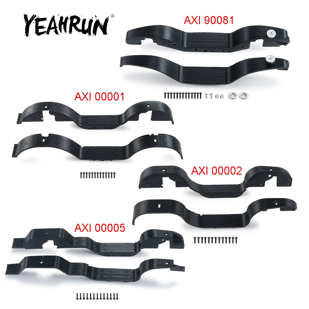 

YEAHRUN Wheels Tires Cover Guard Fender Mudguard for Axial SCX24 AXI90081 Deadbolt Jeep Gladiator Wrangler 1/24 RC Car Truck
